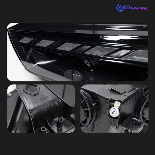 Car For Audi A3 8V 2013-2016 Sedan S3 Hatchback RS3 Headlights Drl Hella Led Bi Xenon Bulb Fog Lights Car Accessory Head Lamp