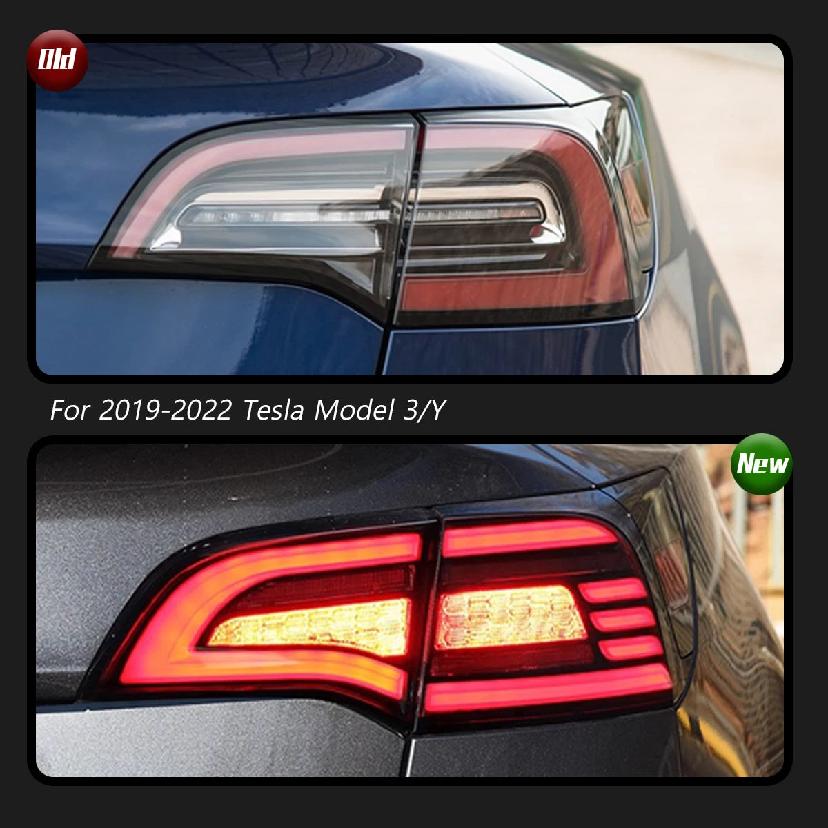 TYPY Car Lights For Tesla Model 3/Y 2019-2022 Taillight LED Projetor Tail Lamp Daytime Running Light Automotive Accessories