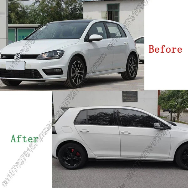 4pcs Car Side Skirt 1.90m Winglet Splitters Lip Side Spoiler For VW Golf 7 7.5 MK7 MK7.5 R GTI R-Line 2013-2019 Side Bumper Lip