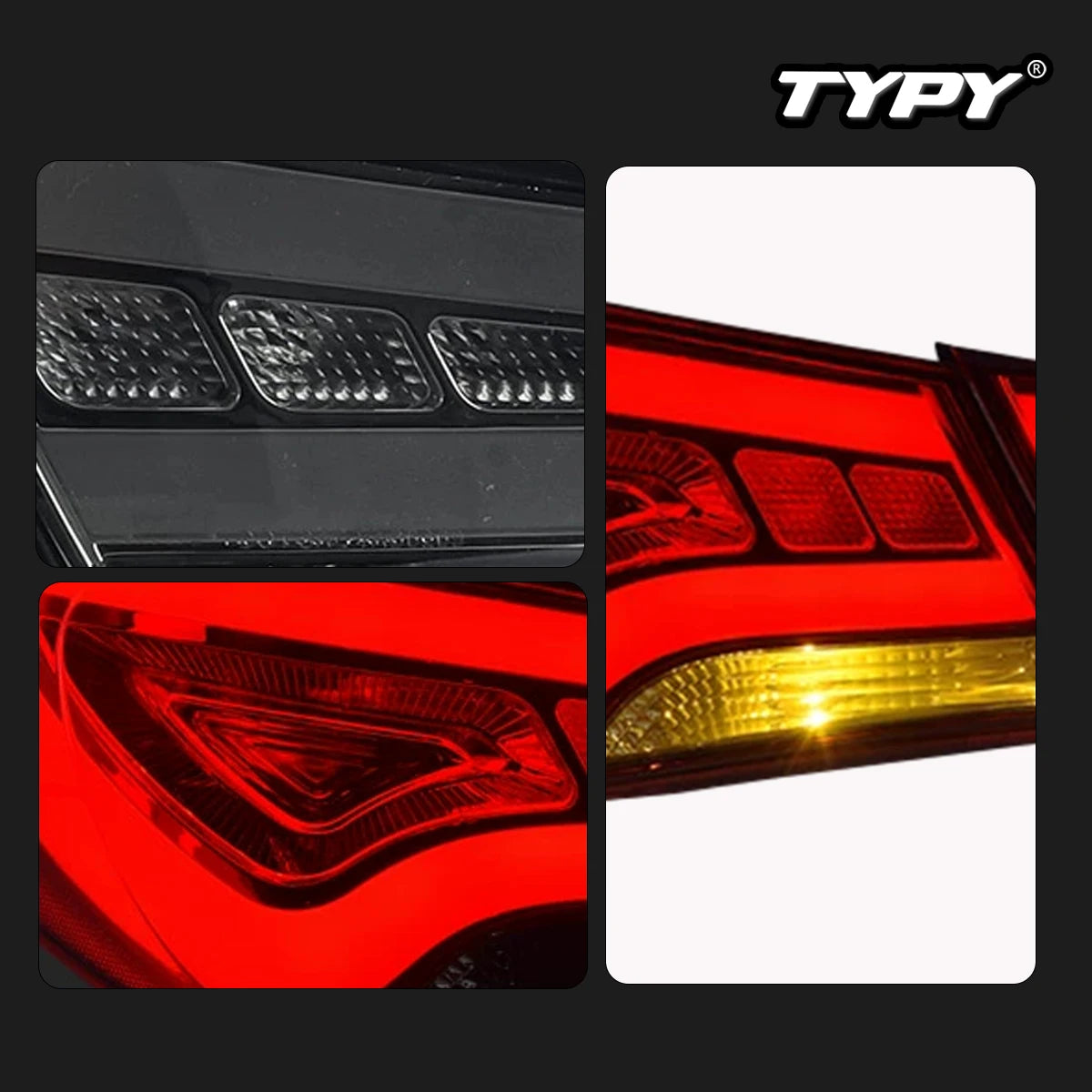 TYPY Car Tail Lights For modern Sonata 2011-2015 LED Car Tail Lamp Daytime Running Lights Car Accessories