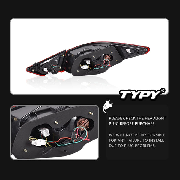 TYPY Car Tail Lights For modern Sonata 2011-2015 LED Car Tail Lamp Daytime Running Lights Car Accessories