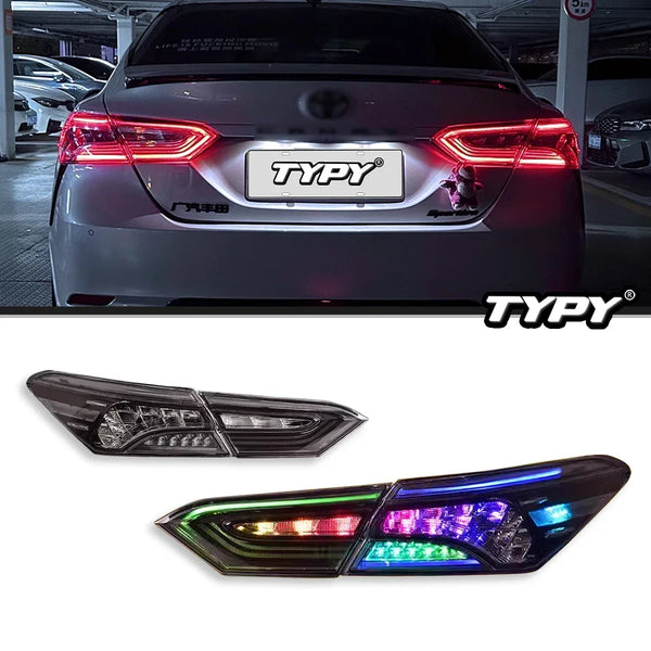 TYPY Car Lights for  Camry RGB Taillight 2018-2023 LED Projetor Tail Lamp Daytime Running Light Automotive Accessories