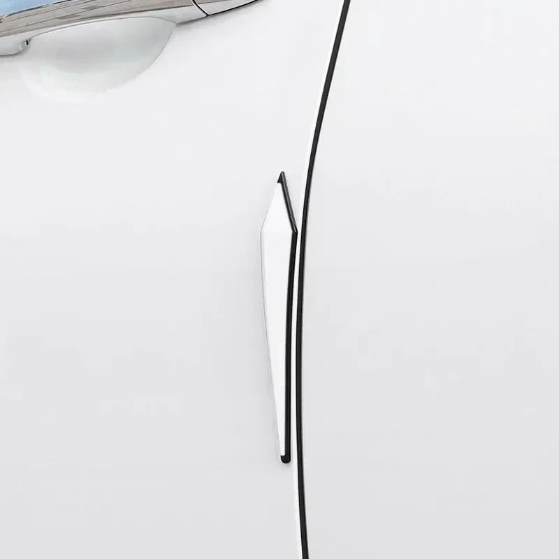 4pcs Car Antis-scratch Protective Sticker Body Bumper Anti-collision Protection  Door Rearview Mirror Edge Guard Rubber Strip