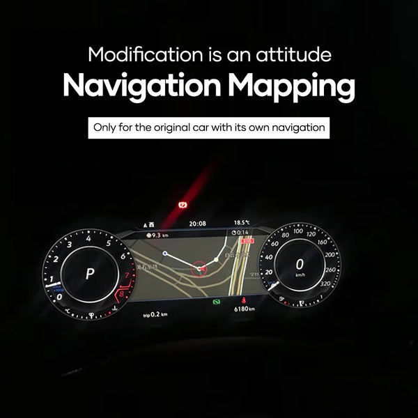 12.3‘’ LCD Digital Dashboard Cluster For Volkswagen Tiguan 2009-2017 Years tablero Auto Radio Instrument Panel Cockpit