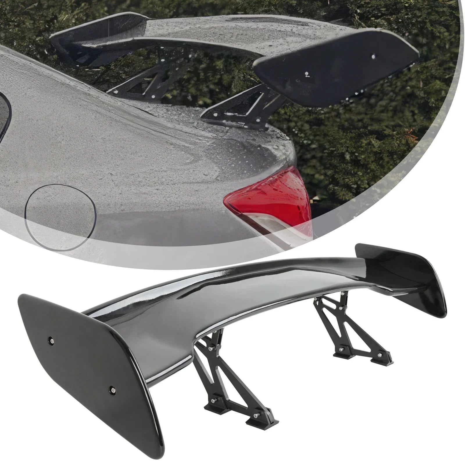 Universal GT Style Rear Spoiler Wing Tail Air Dam For 99% Sedan Body Kit Decoration Racing Car Tuning Accessories