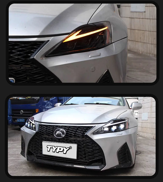 TYPY LED Headlights for Lexus IS350 2006-2012 IS250 IS350C ISF 220d RGB Car Front Lamps Start UP