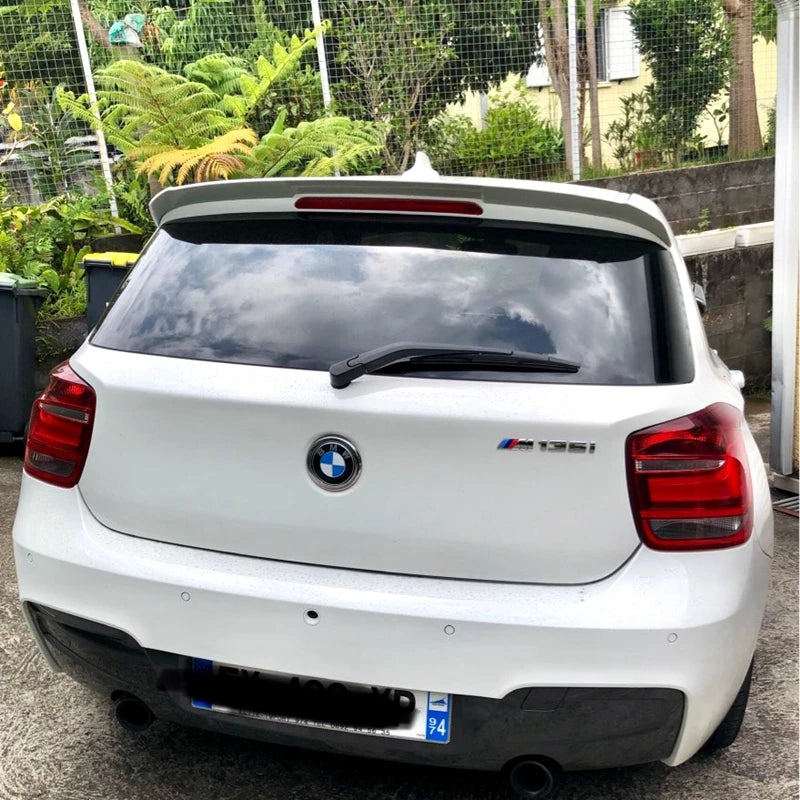 For Bmw F20 F21 1 Series 1ER Hatchback 120i 118i 116i Roof Spoiler 2012 to 2019 year Rear Roof Wing By Carbon Fiber Glossy
