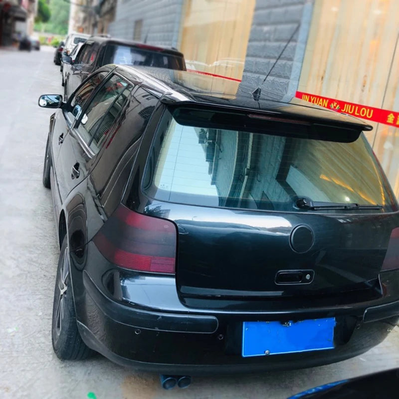 For Volkswagen VW GOLF 4 Roof Spoiler 1998-2004 Mk4 ABS Material Unpainted Color Rear Trunk Lip Spoiler Wing