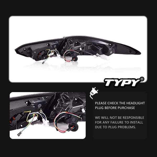 TYPY New LED Taillight Upgrade Modified Full Tail Lamp Car Accessories For Toyota Camry RGB 2018-2023 Dynamic Turn Signals