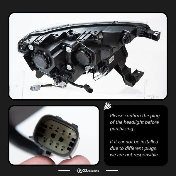 AKD Auto Parts For Ranger Headlights 2016-2020 LED Headlights Ranger DRL Turn Signal High Beam Angel Eye Projector Lens