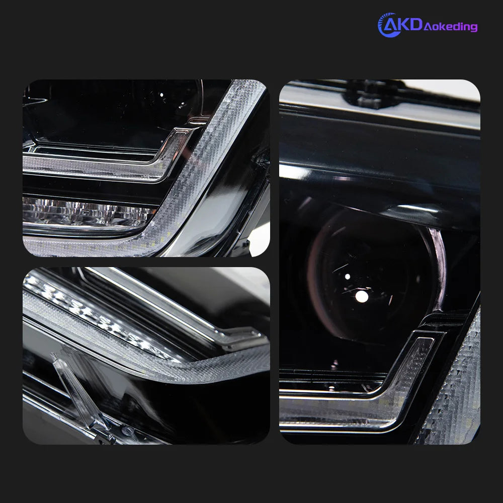 AKD Head Lamp for VW Amarok LED Headlight 2008-2020 Headlights  Amarok DRL Turn Signal High Beam Angel Eye Projector Lens