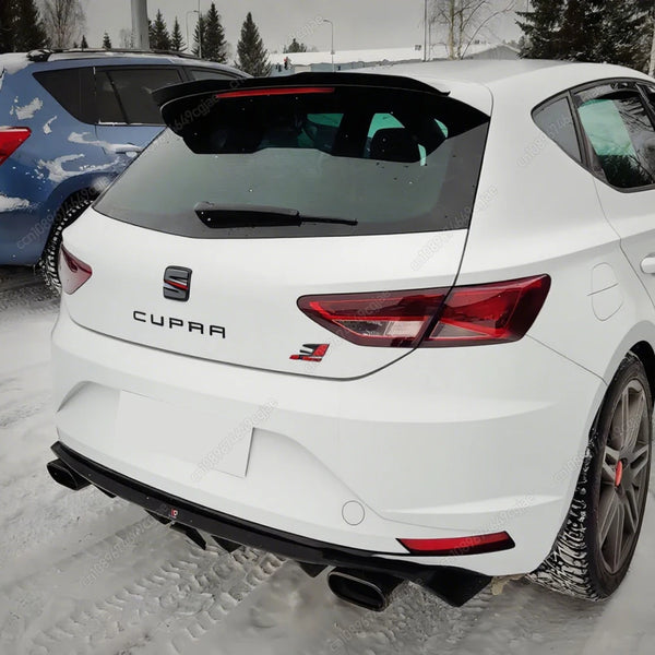 For Seat LEON 1P 5F MK3 For ST Cupra TGI / FR Hatchback 2013-2025 Car Tail Wings Fixed Wind Spoiler Rear Wing Bodykits Tuning