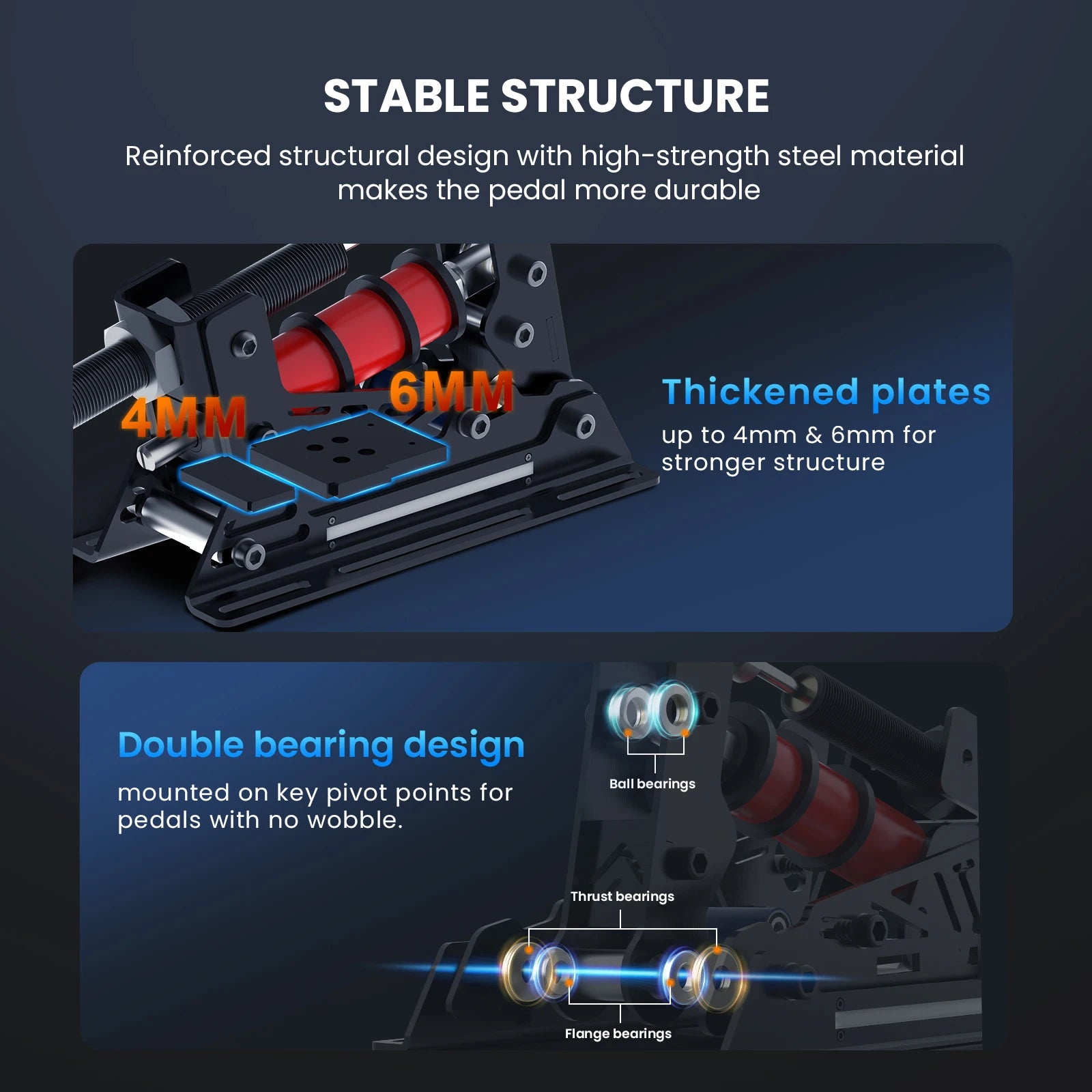 SIMSONN PRO X Ultra Sim Pedals PC Sim Racing Simulator Pressure Sensor Load Cell Pedal HE Hydraulic Pedal for PC Cockpit Pedal