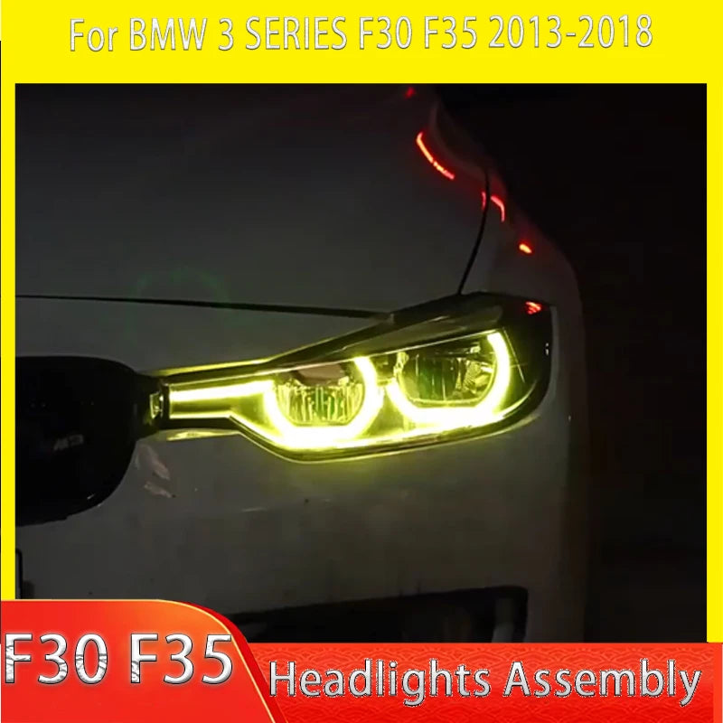 Car Lights For BMW 3 Series F30 Headlight 12-2019 Colorful  LED Projetor head Lamp Daytime Running Light Automotive Accessoriess