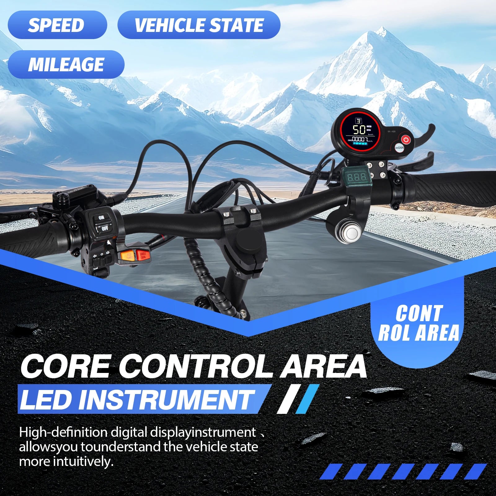 FREEBOY J30max Adult Foldable Escooter 3000W*2 Electric Scooter 60V38AH 11 INCH OFF-ROAD TIRE E-Mountain Scooter