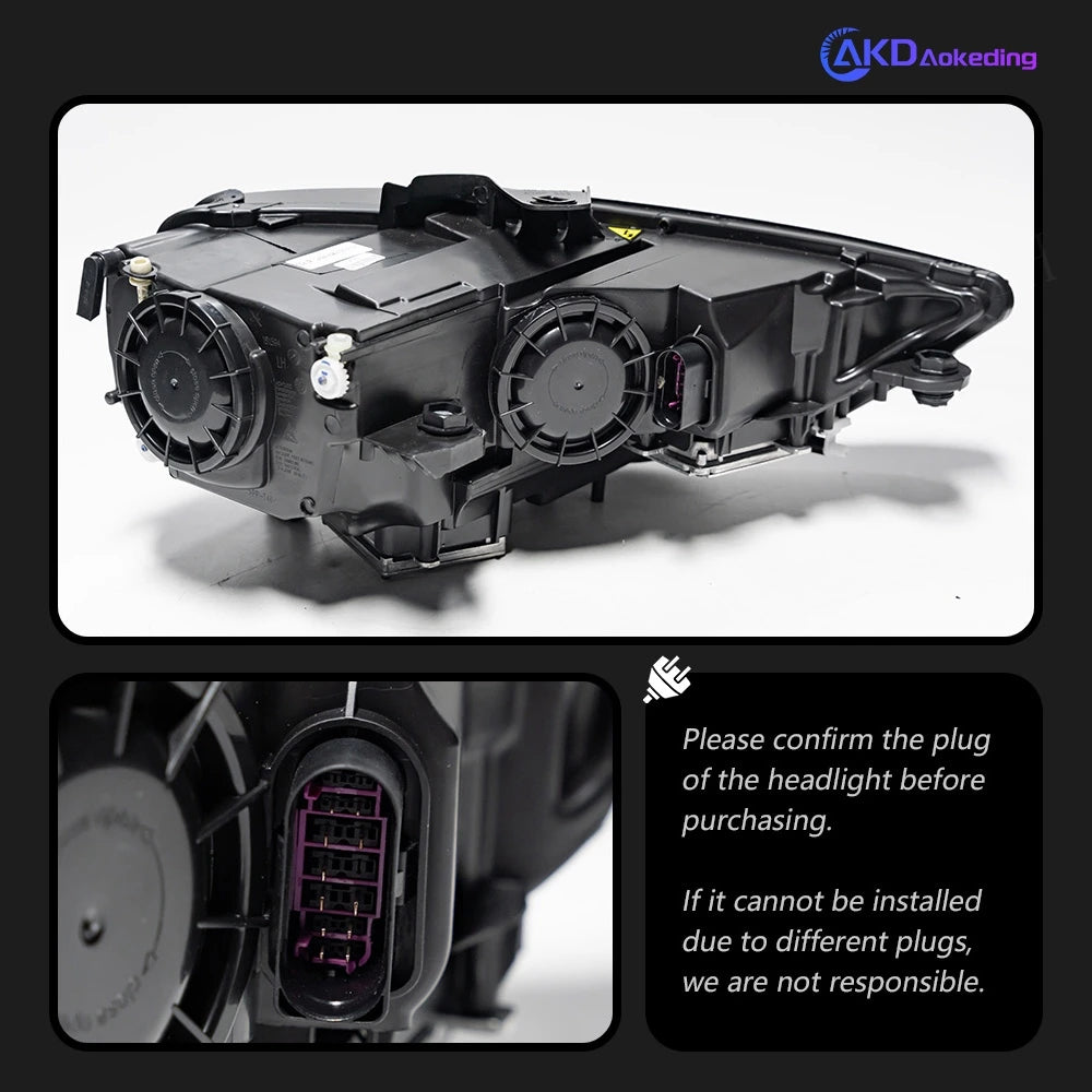 Car For Audi A3 8V 2013-2016 Sedan S3 Hatchback RS3 Headlights Drl Hella Led Bi Xenon Bulb Fog Lights Car Accessory Head Lamp