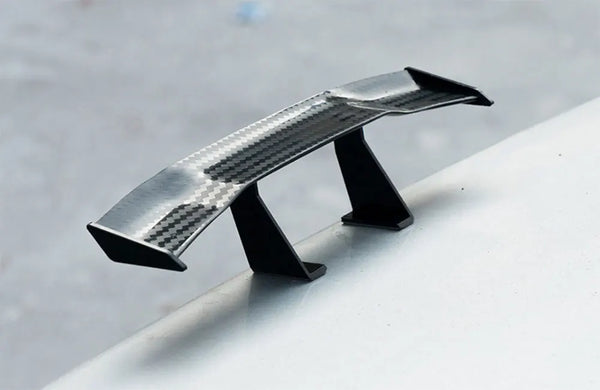 Carbon Look Car Rear Spoiler Mini Wings Small Model Decoration ABS Auto Accessories Black Blue Red White Grey Winglet