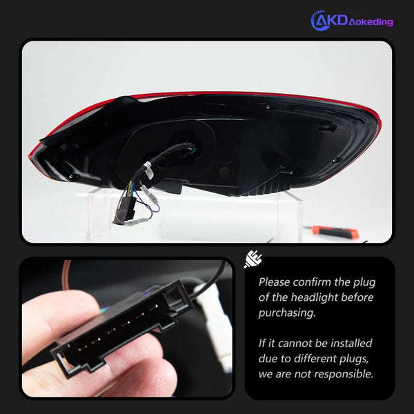 AKD Tail Lamp for VW scirocco LED Tail Light 2009-2015 scirocco Rear Fog Brake Turn Signal Automotive Accessories