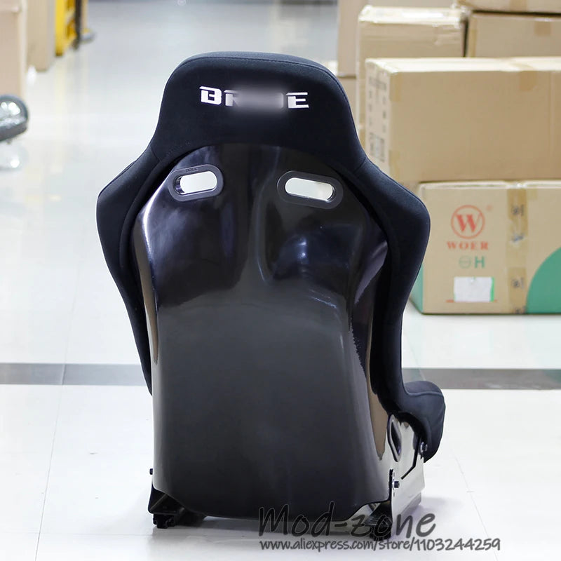 BRD VIOS III LOWMAX Light Weight Carbon Fiber Fiberglass Black BRD Cushions JDM Car Tuning Fixed Bucket Racing Seat