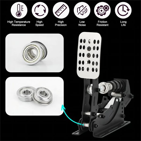 SimRuito Racing pedals Simulator Cockpit Metal material For PC 200KGLoad cell Driving Simulator ﻿