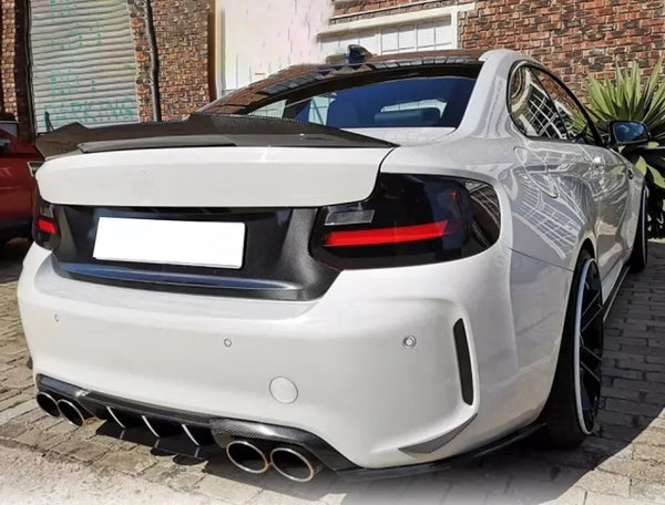 XVIP Fiber M4 Style Car Rear Trunk Spoiler Wing Lip For BMW 2 Series F22 F87 2014-20 M2 Gloss Spoiler Accessories Exterior Wings
