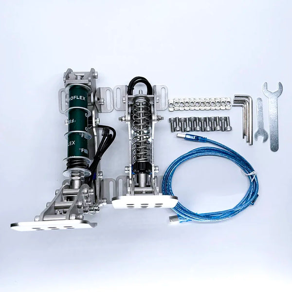 3Pcs Sim Racing Pedals Racing Game Simulator Pressure Sensor Load Cell Pedals Hydraulic Pedal for PC Sim Racing Accessories