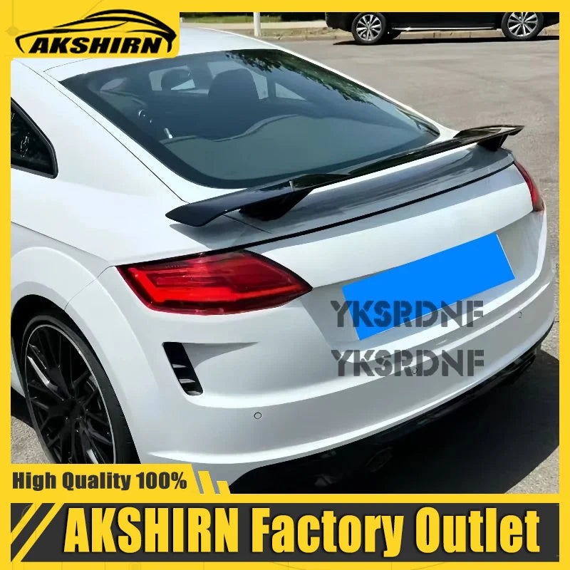 Carbon Fiber Car Rear Trunk Spoiler Wings For Audi TT MK2 MK3 8S TTS TTRS Sline Coupe 2008-2020 Rear Spoiler Boot Lid Wing Lip