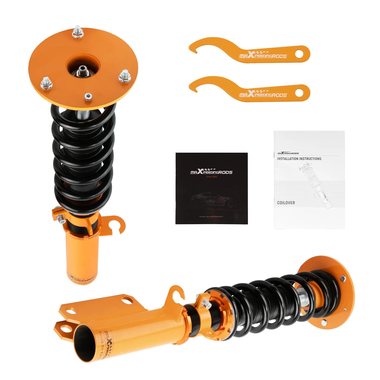 2x Front Coilover Lowering Kit for BMW X5 E53 00-06 Adjustable Height Struts