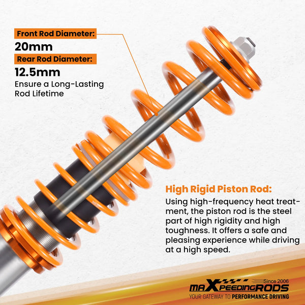 maXpeedingrods Adjustable Coilovers Suspension Kit For 3 series E46 320i 325i 328i 330i 320d 330d  Coil Spring Kit