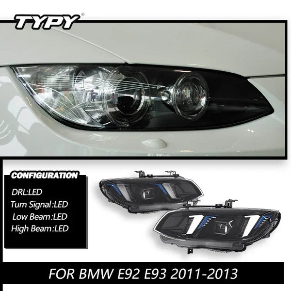 TYPY New LED Car Headlights For BMW E92 E93 Headlight 2011-2013 Signals Auto Accessories Daytime Running Lights