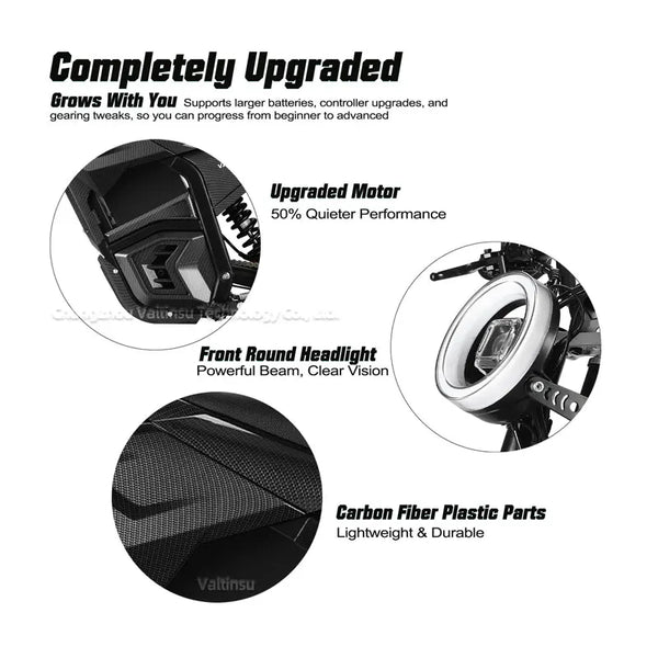 VALTINSU EM-5 48V 2500 W 30Mph Full Size Performance Electric Dirt Bike All Terrain Ebike