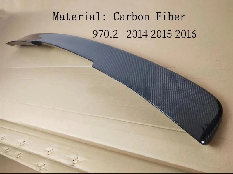 For Porsche Panamera 970 970.1 970.2 2010-2016 Real Carbon Fiber Roof Spoiler High Quality Rear Wing Trunk Top Lip Splitter