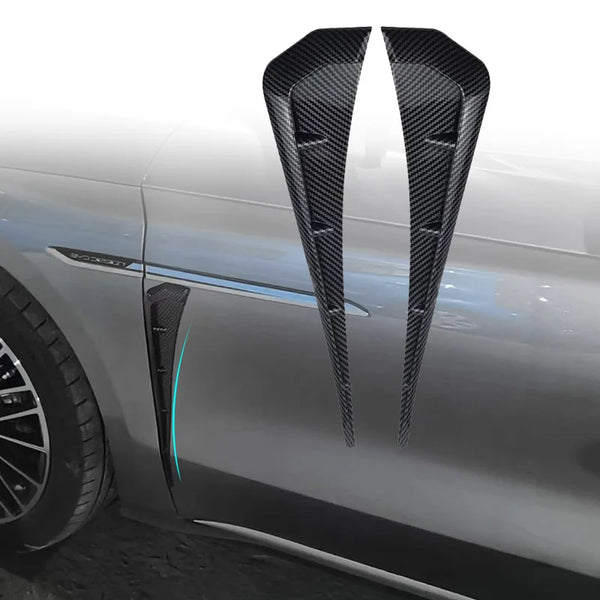 A Pair Car Side Fender Spoiler Wind Knife Side Gills Universal Air Vent Decorative Side Wing Stickers  Trim Accessorie