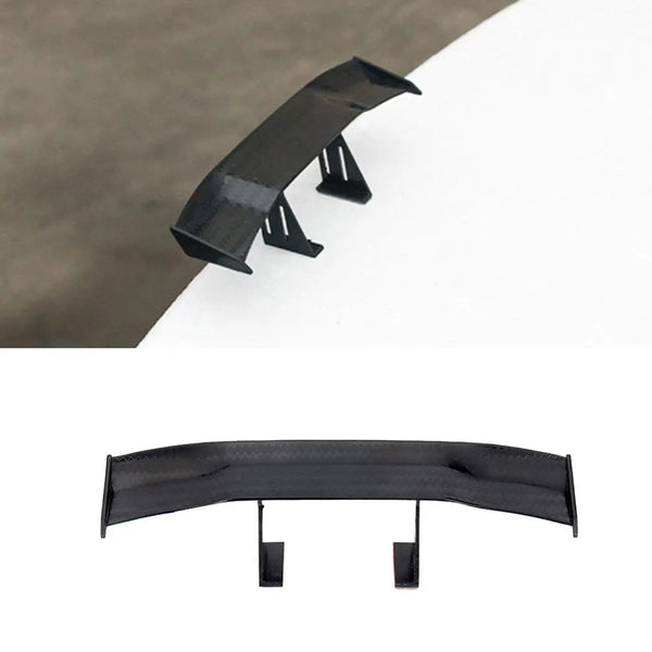 Carbon Look Car Rear Spoiler Mini Wings Small Model Decoration ABS Auto Accessories Black Blue Red White Grey Winglet