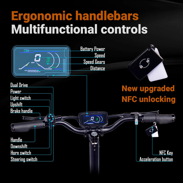 TOURSOR X5 adult electric scooter 3000W*2 motor 60V 38AH Folding electric scooter 11-inch tires Urban road electric scooter