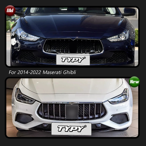 TYPY Car Headlights For Maserati Ghibli 2014-2022 LED Car Lamps Daytime Running Lights Dynamic Turn Signals