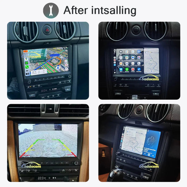 720P 8" 2 din Android 14.0 Car DVD player 8 Core 256GB ROM DSP multimedia GPS autoradio For Porsche 987 911 997 Cayman Boxster