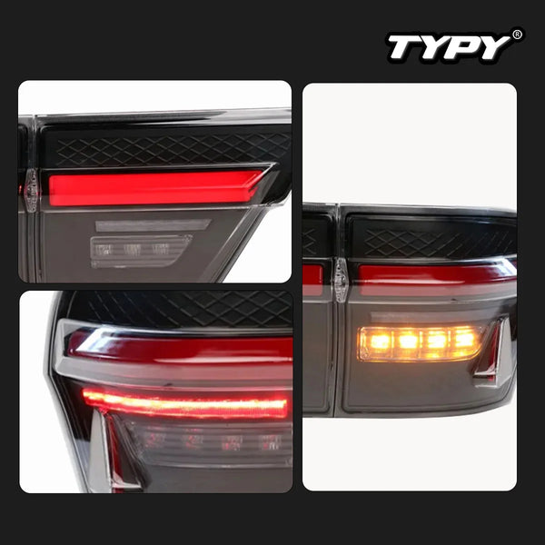 TYPY Car For Jeep Grand Cherokee Taillight 2011-2014 Upgrade Modified to New DRL Dynamic Turn Signal LED Taillight Auto Accessor