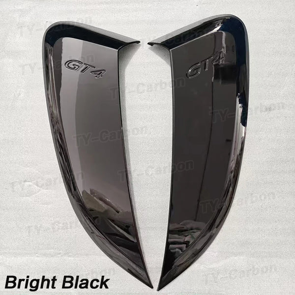 Real Carbon Fiber Side Vents Splitter For For Porsche 718 981 Boxster Cayman Accessories Side Air Vents 2pcs Bodikit 2013-2024