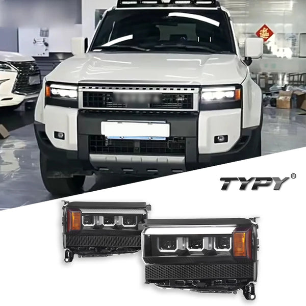 TYPY Car For Toyota Prado LC250 Headlight 2024-2025 Upgrade Modified New DRL Dynamic Turn Signal LED Headlight Auto Accessories