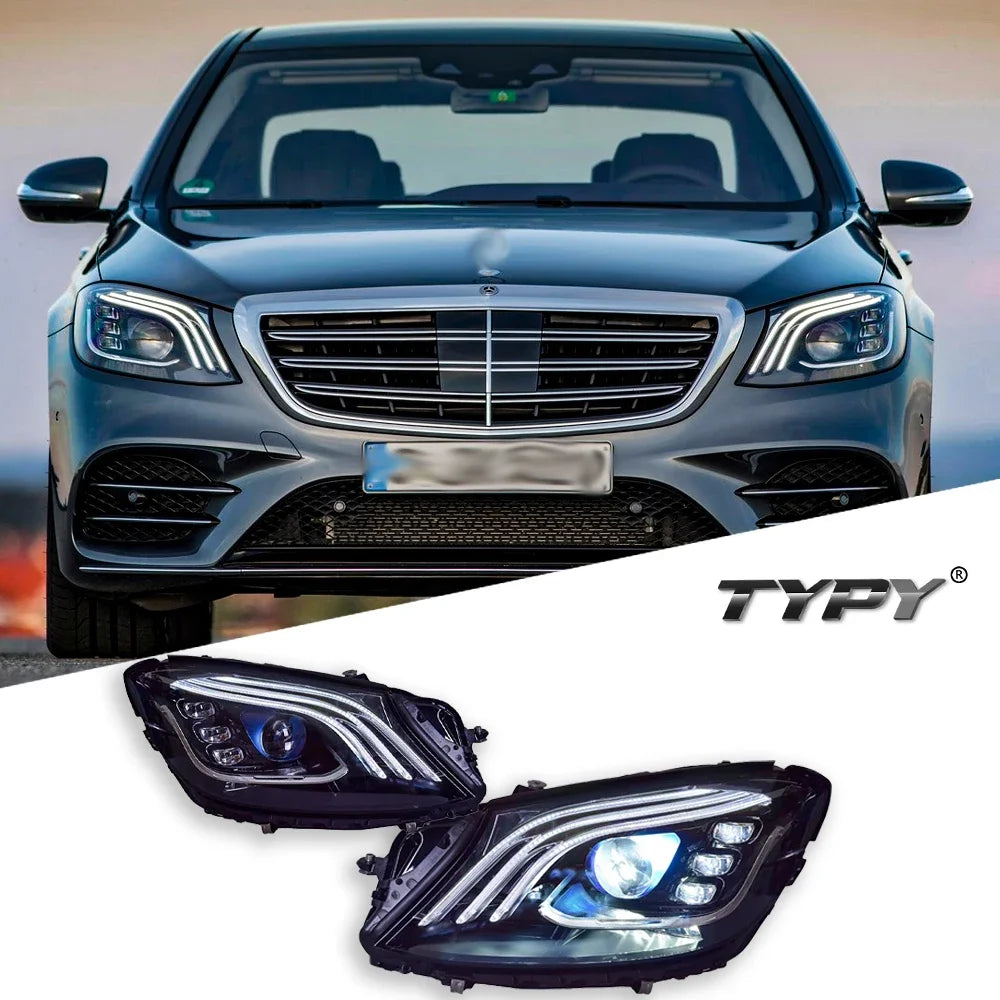 TYPY Car For Benz S-Class W222 Headlight 2014-2018 Upgrade 2019 Modified to New DRL Dynamic Turn Signal LED Auto Accessories