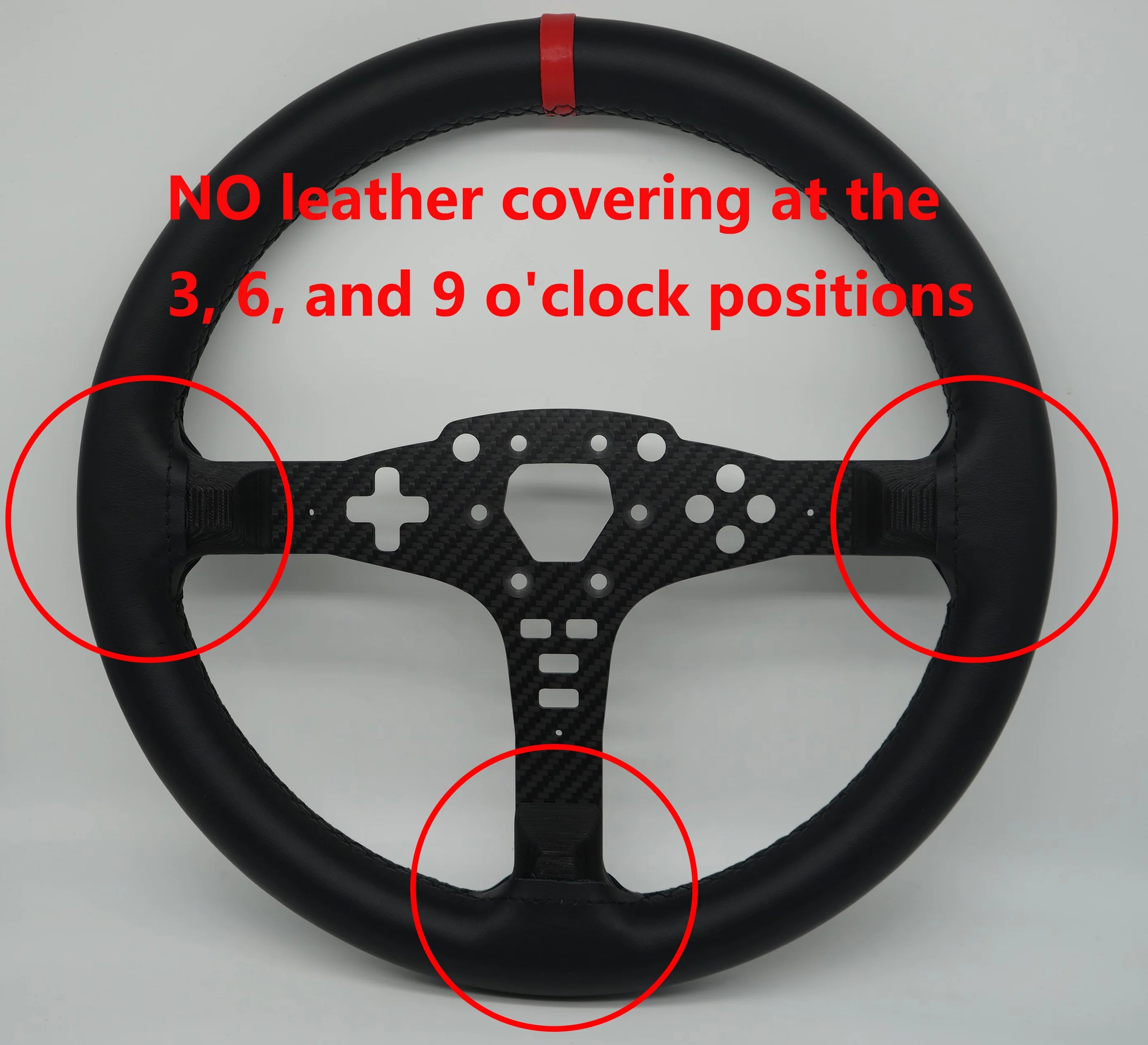 SIMPUSH 13inchs 33cm Circular steering wheel Rally sim racing MOD FOR MOZA R5 R3 ES ESX