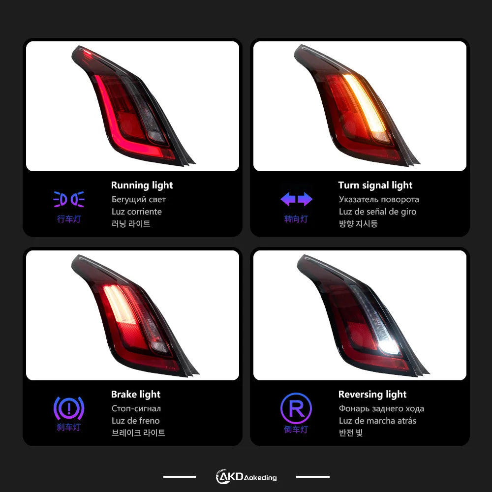 AKD Car Styling Tail Lamp for Jaguar XJ XJLTail Lights 2010-2018 XJL LED Tail Light DRL Brake Reverse Stop Lamp Automotive