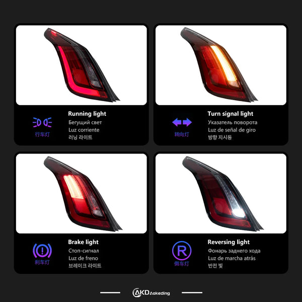 AKD Car Styling Tail Lamp for Jaguar XJ XJLTail Lights 2010-2018 XJL LED Tail Light DRL Brake Reverse Stop Lamp Automotive