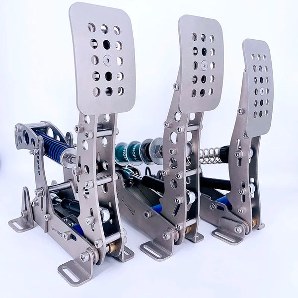 3Pcs Sim Racing Pedals Racing Game Simulator Pressure Sensor Load Cell Pedals Hydraulic Pedal for PC Sim Racing Accessories