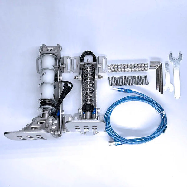 3Pcs Sim Racing Pedals Racing Game Simulator Pressure Sensor Load Cell Pedals Hydraulic Pedal for PC Sim Racing Accessories