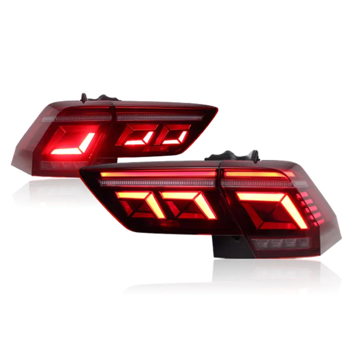 TYPY Car For Volkswagen Tiguan Taillights 2017-2022 Upgrade Modified LED Taillamps Dynamic Turn Signal Lamp DRL Car Accessories