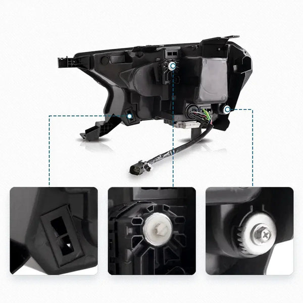 Auto Parts LED Head Lamps Car Headlights Assembly Front Lamp 2015-2018 2019 2020 w/Sequential Turn Signal For Ford Ranger T6 T7