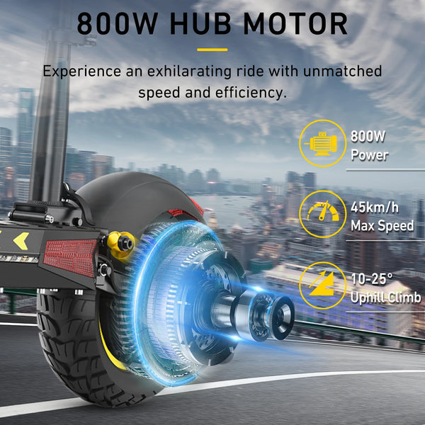 IENYRID M4 Pro S+Electric Scooter 800W Motor 48V 12.5AH Battery 10"Tire Escooter 45km/h Max 40-50KM Range Disc Brake LCD Display