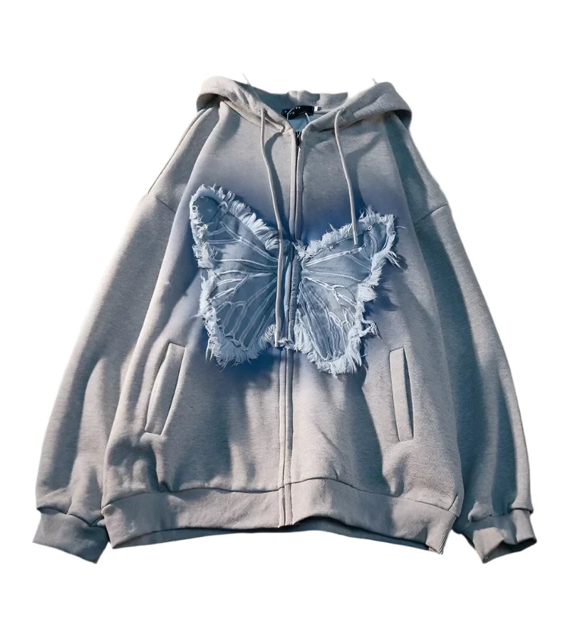 Butterfly Vortex Zip Hoodie